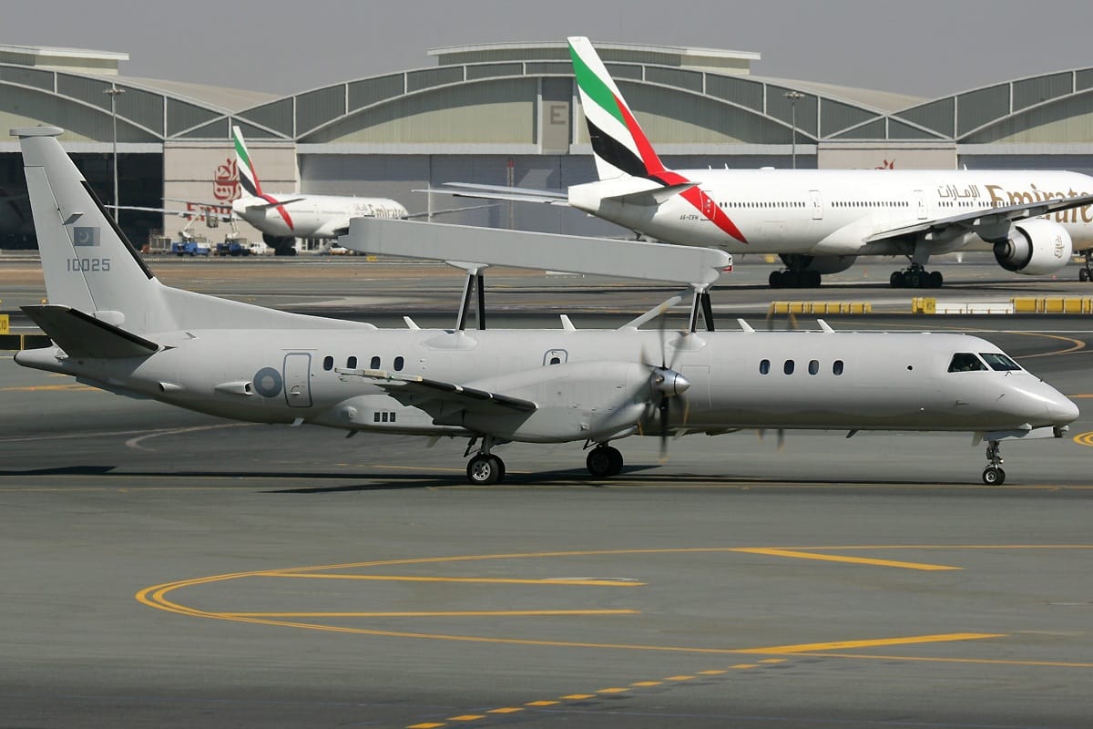 A Pakistan Air Force Saab 2000 AEW&C.