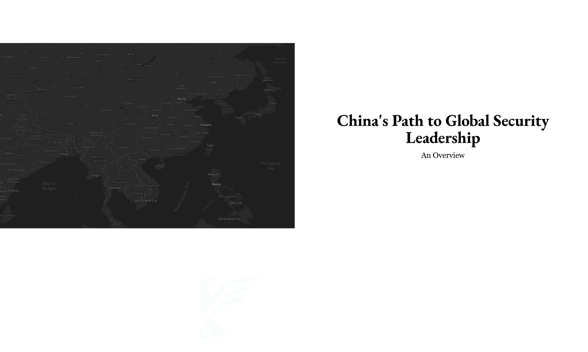 Perspective: China's Path to Global Security Leadership - The Global Security Initiative (GSI)