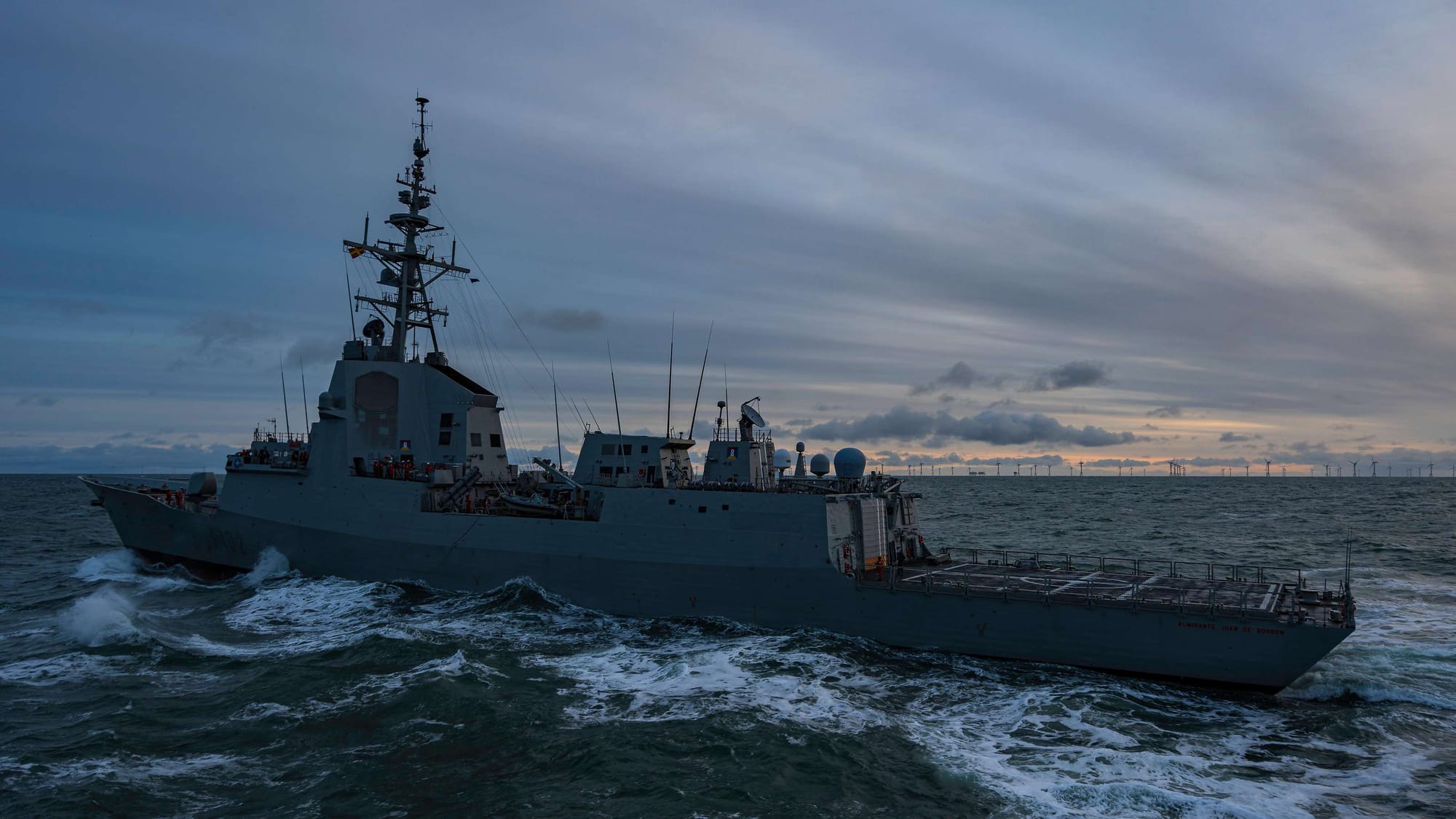 The Spanish frigate "Almirante Juan de Borbón" is the flagship of the Standing NATO Maritime Group 1 (SNMG1). 